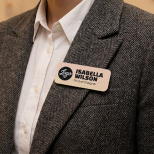 Magnetic Company Employee Staff Personalize Custom Name Tag