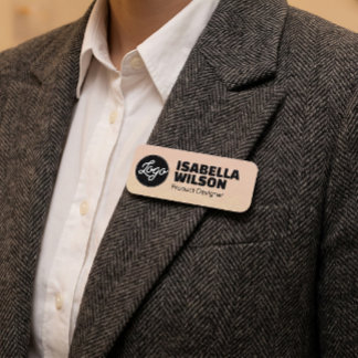 Magnetic Company Employee Staff Personalize Custom Name Tag