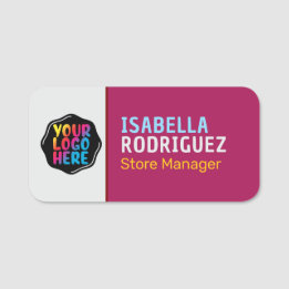 Magnetic Company Employee Staff Professional Name Tag