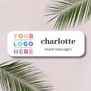 Magnetic Company Logo Employee Name And Job Title Name Tag at Zazzle