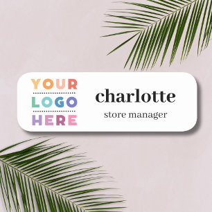Magnetic Company Logo Employee Name and Job Title Name Tag