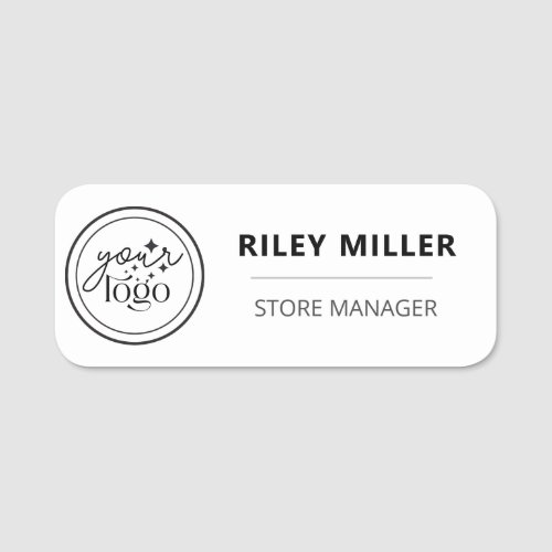 Magnetic Company Logo Employee  Name Tag