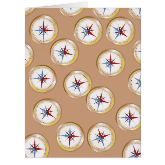 Magnetic Compass pattern Cards (Front)