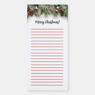 Magnetic Custom Christmas Notepad
