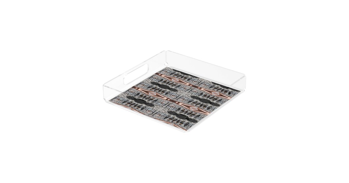 Luxe Lucite Tray – Black Ink