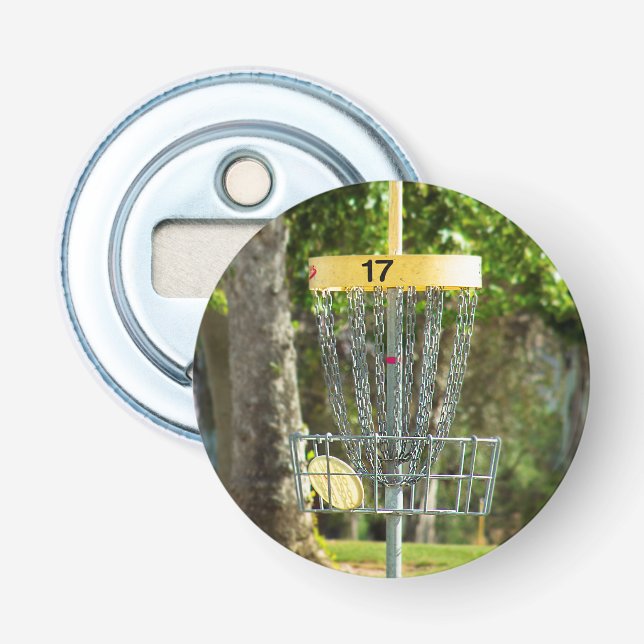Magnetic Disc Golf Bottle Opener (Front)