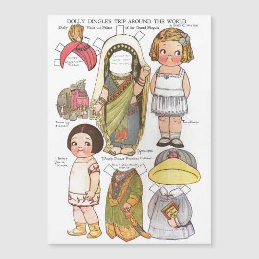 Magnetic Dolly Dingle "Trip Around the World" (Front)