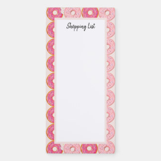 Magnetic Donuts Pink Notepad To-Do List