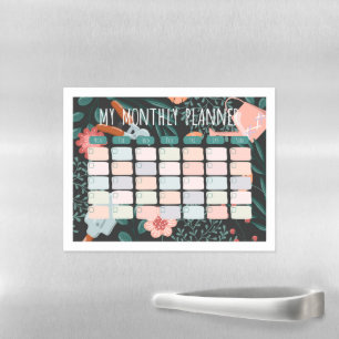 Magnetic Dry Erase Monthly Planner for Gardeners  Sheet