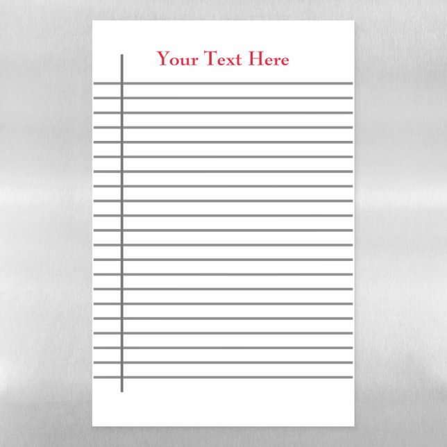 Magnetic Dry Erase Vinyl Sheet (Vertical)