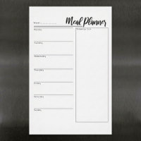 Magnetic Dry Erase Weekly home Meal Planner