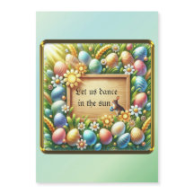 Magnetic easter card