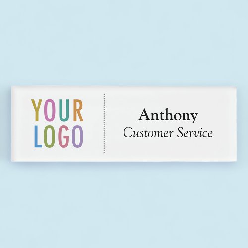Magnetic Employee Nametag Business Logo Company Name Tag