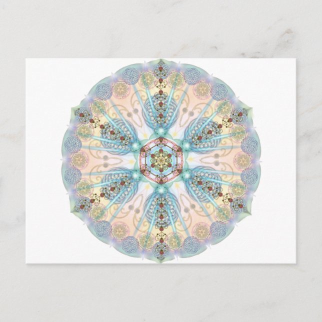 Magnetic Energy Mandala Postcard (Front)
