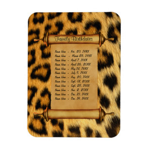 Magnetic Family Birthday Reminder - Customize Magnet
