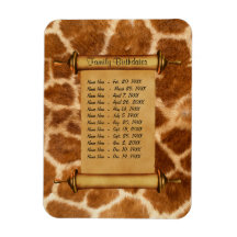 Magnetic Family Birthday Reminder - Customize