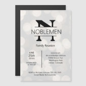 Magnetic Family Reunion Minimal Monogram Silver (Front/Back)