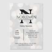 Magnetic Family Reunion Minimal Monogram Silver (Front)