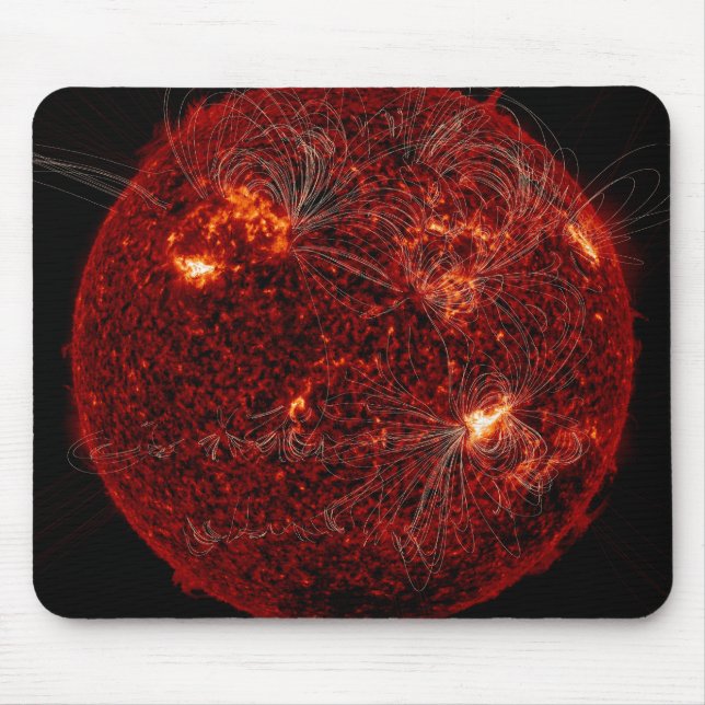 Magnetic field lines on the Sun 3 Mouse Pad (Front)
