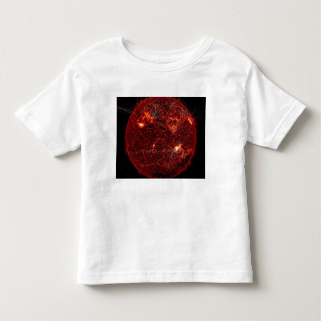 Magnetic field lines on the Sun 3 Toddler T-shirt (Front)