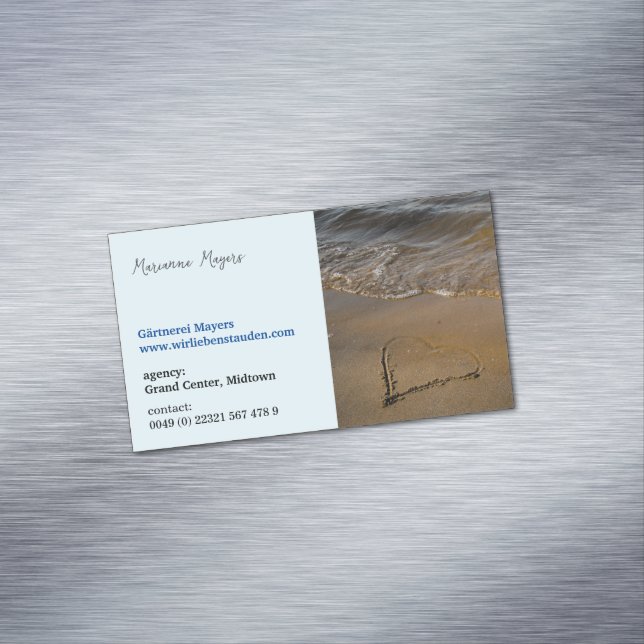 Magnetic, for Holistic & Wellness Practitioner Business Card Magnet (In Situ)