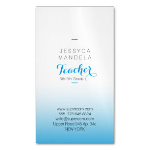 Magnetic for Teachers Business Card
