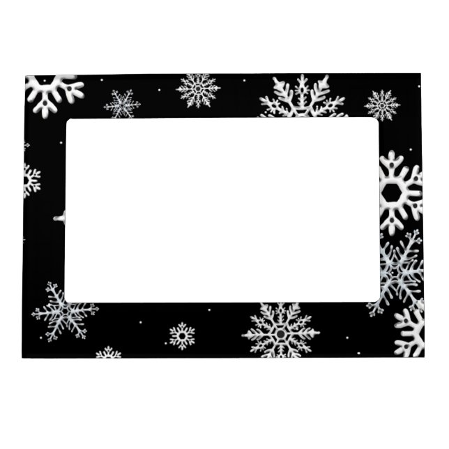Magnetic frame for snowflake photos (Front)