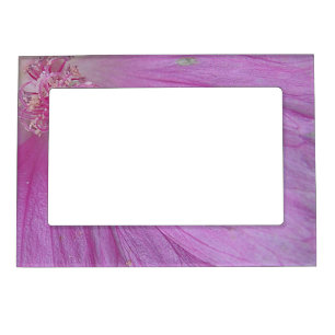 Magnetic frame romantic pink flower