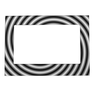 Magnetic Frame The Swirl in Black and White
