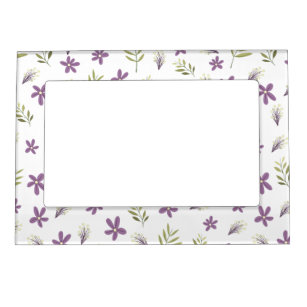 Magnetic frame Violets and wild flowers