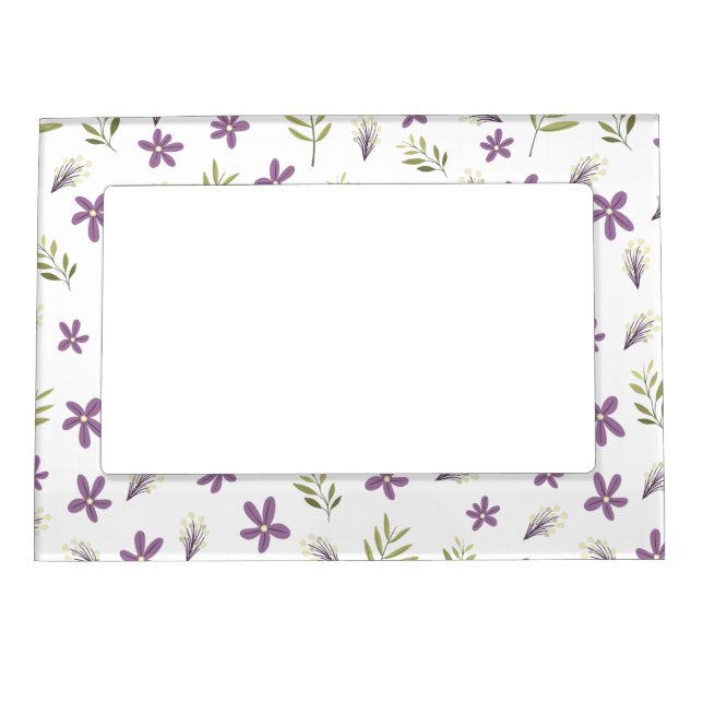 Magnetic frame Violets and wild flowers (Front)