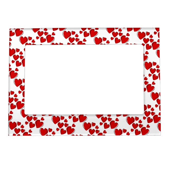 Magnetic Frame With Hearts (Front)