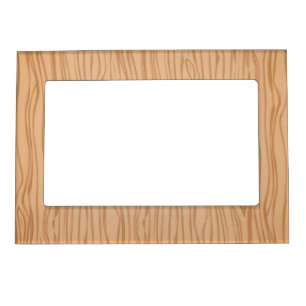 Magnetic Frame with Stylish Wood Pattern Design