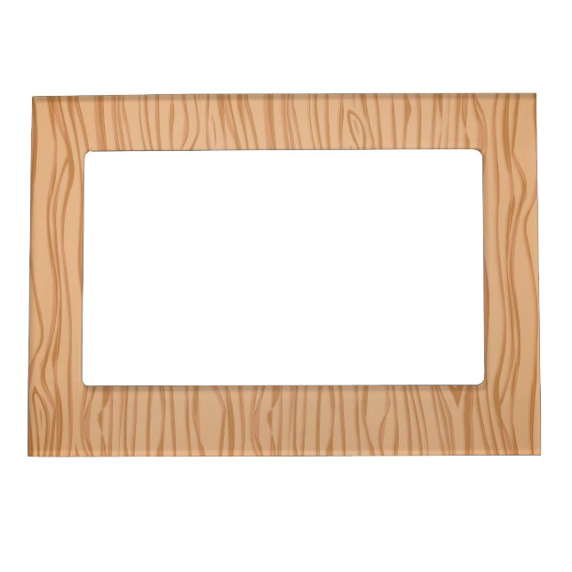Magnetic Frame with Stylish Wood Pattern Design (Front)