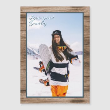 Magnetic Girlfriend Boyfriend Love Photo Greeting by holiday_store at Zazzle