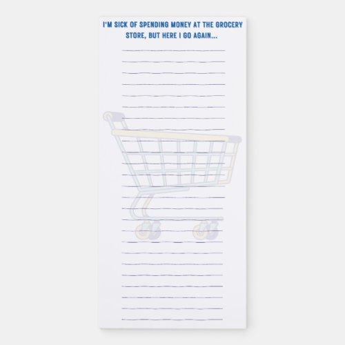 Magnetic Grocery List Magnetic Notepad