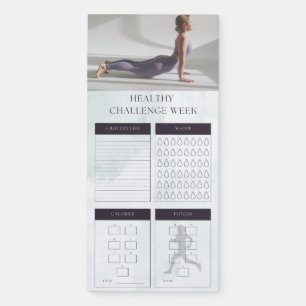 Magnetic Healthy Challenge Notepad