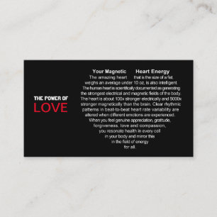 Magnetic Heart Energy Business Card