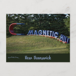 Magnetic Hill Moncton New Brunswick Canada Postcard