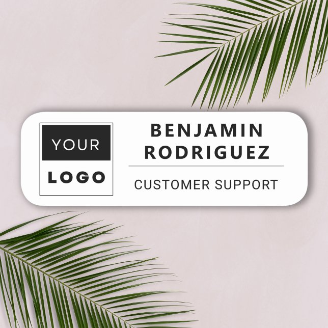 Magnetic Logo Employee Name Tag (Magnetic Logo Employee Name Tag)
