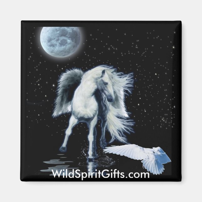 MAGNETIC MAGIC Pegasus & White Raven Collection Magnet (Front)