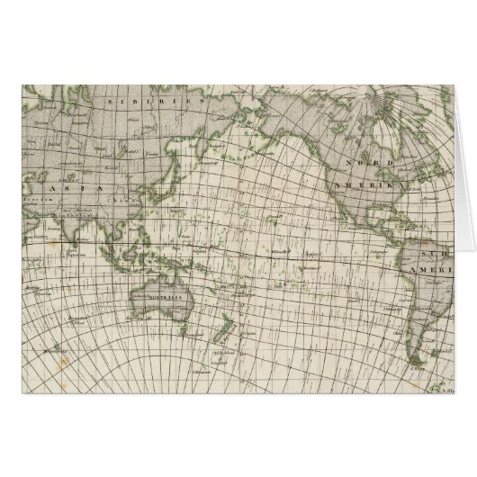 Magnetic Map of the World Cards (Front Horizontal)