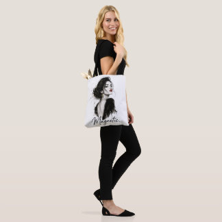 Magnetic. Minimalist Statement  Cotton Tote Bag