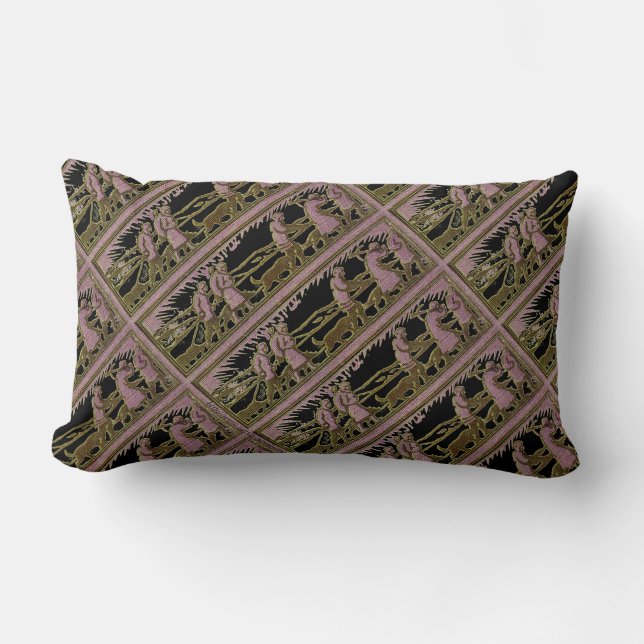 "Magnetic North" Lumbar Pillow (Front)