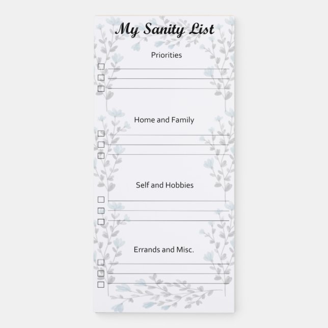 Magnetic Notepad (Front)