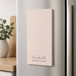 Magnetic Notepad Personalized Blush Kitchen List