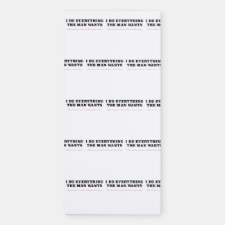 Magnetic Notepad to remind us.