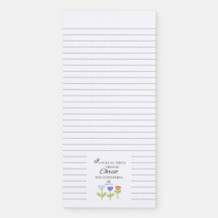 Magnetic Notepad with Bible Verse