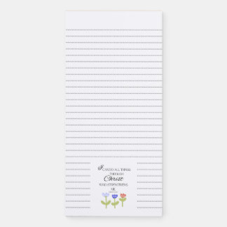 Magnetic Notepad with Bible Verse