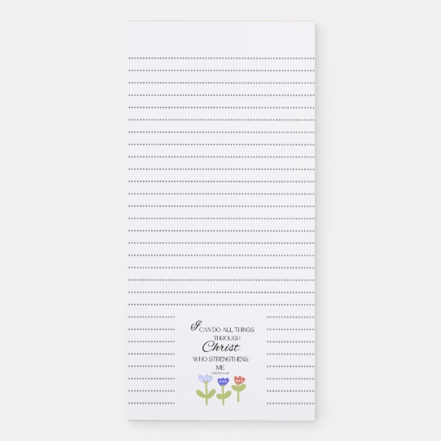 Magnetic Notepad with Bible Verse (Front)